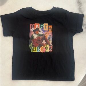 Kids Black Graphic T-Shirt